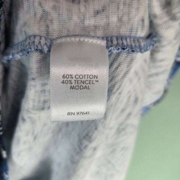 J Jill Womens M Sleeveless Henley Dress Blue Marine Coastal Garden Vacation - Picture 6 of 8